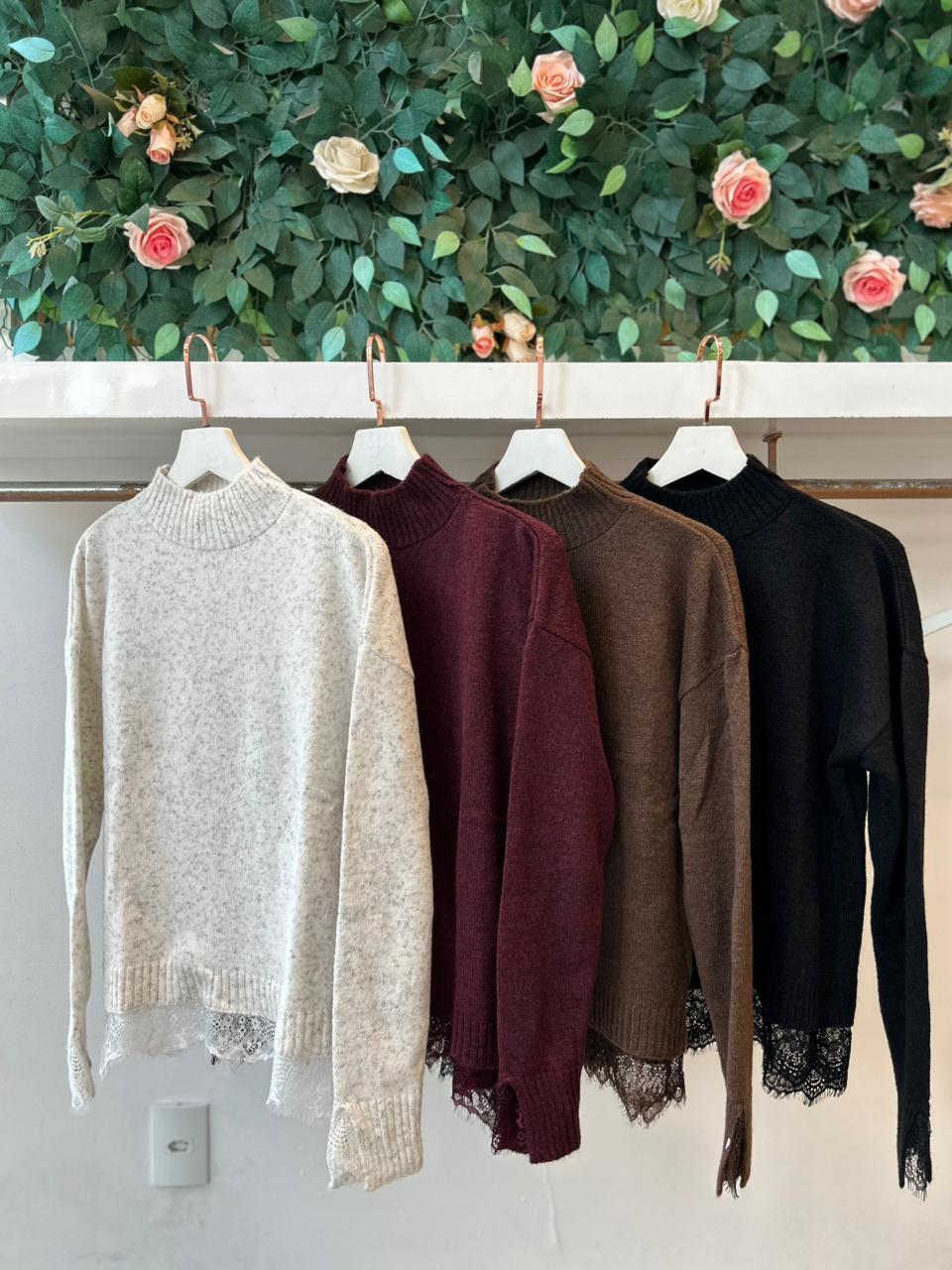 Tricot Renda — Marrom — foto 3