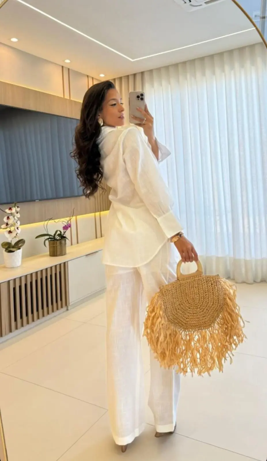 Conjunto c/ Calça Branco — Branco — foto 2