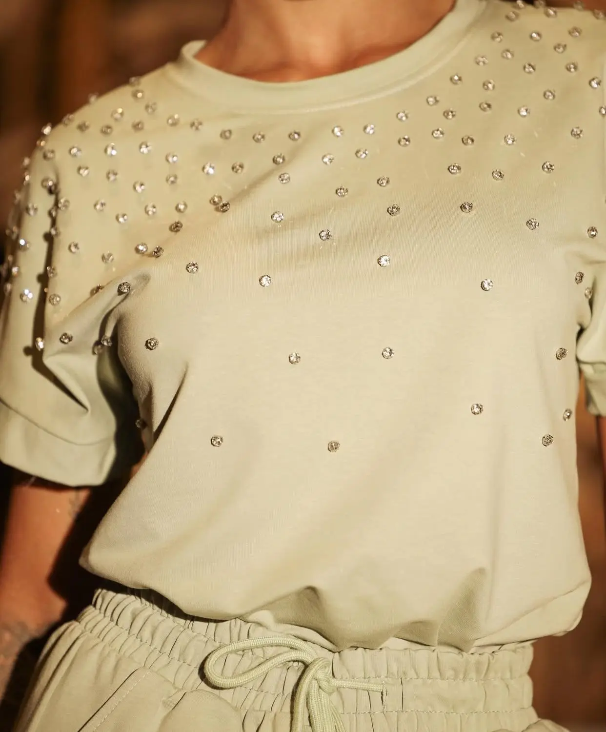 Conjunto Strass — Verde — foto 3
